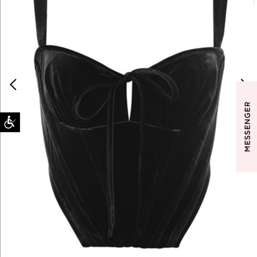 Velvet corset